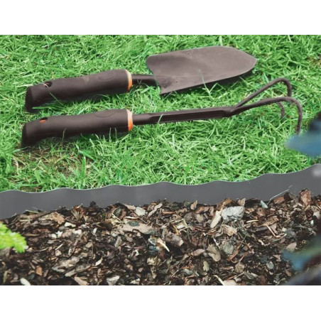 Bradas univerzális ágyásszegély szürke 9m x 10cm