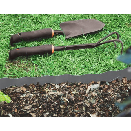 Bradas univerzális ágyásszegély szürke 9m x 20cm