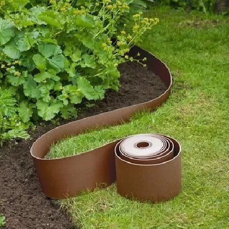 Bradas gyepszegély ágyásszegély barna 6m x 15cm