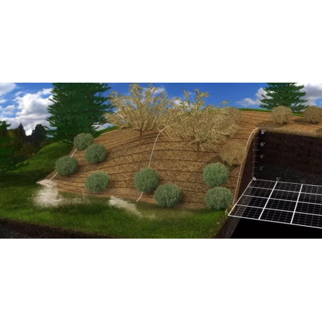 PC csepegtető cső Dynomac PC DN 20 mm 100 cm, 2 l/h, 100 m nyomás kompenzált ( föld alá is fektethető )