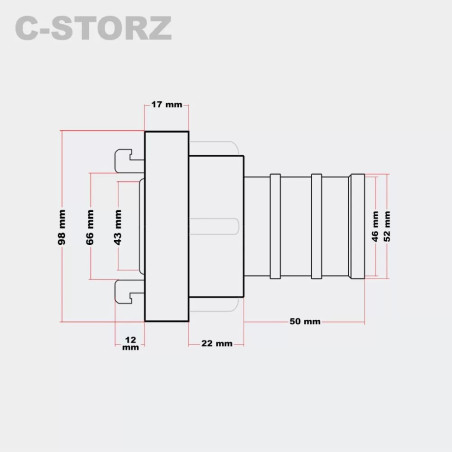 Storz tömlővéges kapocs 2"