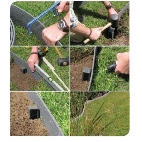 ECOLAT-TÓPEREM 14 cm   x 0,7 cm (1m) tó és ágyásszegély