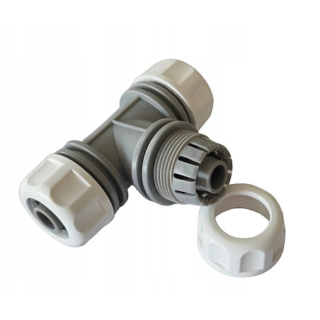 Prémium tömlőelosztó T idom 1/2" tömlőhöz