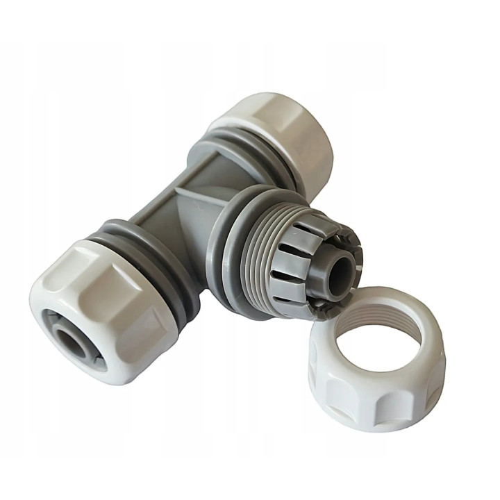 Prémium tömlőelosztó T idom 1/2" tömlőhöz