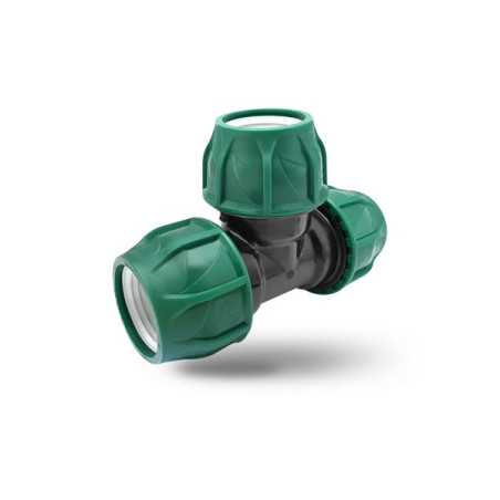 KPE MPE T idom 40 x 40 x 40 zöld 10 bar