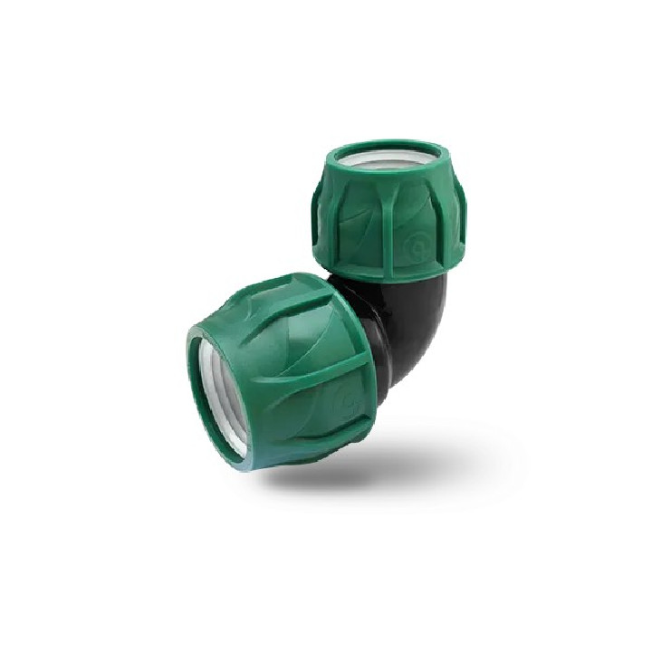 KPE MPE könyök 90x90 tok x tok (zöld,6bar)