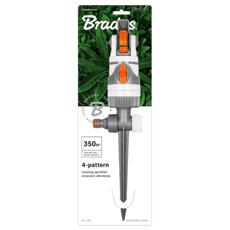 WHITE LINE 4 funkciós forgó öntözőfej, tüskére szerelve (WL-Z01)