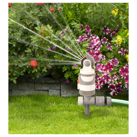 WHITE LINE 4 funkciós forgó öntözőfej, tüskére szerelve (WL-Z01)