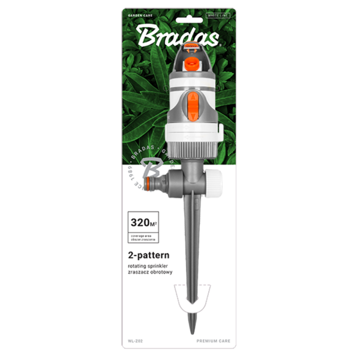 WHITE LINE 2 funkciós forgó öntözőfej, tüskére szerelve (WL-Z02)