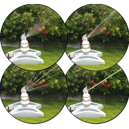 WHITE LINE 4 funkciós forgó öntözőfej talpon (WL-Z11)