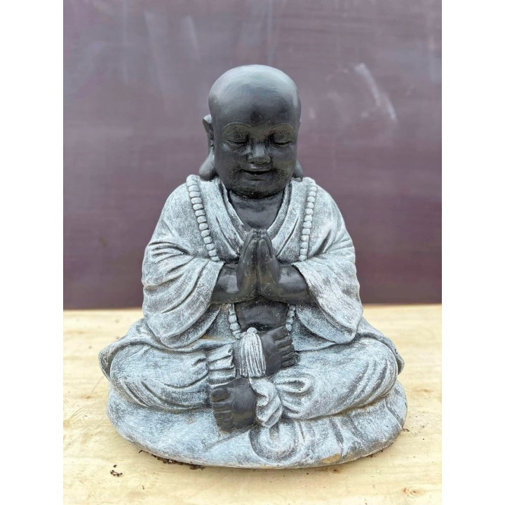 Imátkozó szerzetes (fekete/szürke) 55cm