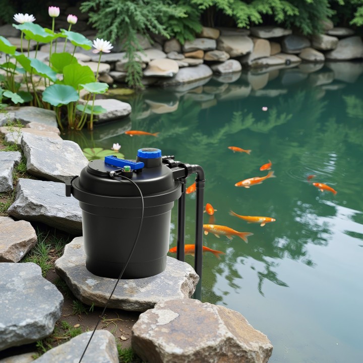 CPF 180 (11W UVC) nyomásszűrő szett 1.(CHJ-1500+3m 20 bordás tömlő)