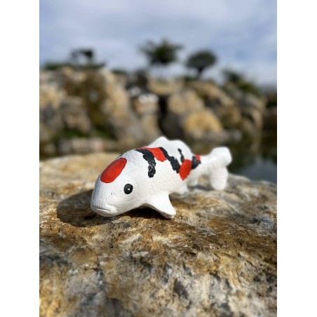 Koi szobor 32cm (színes)