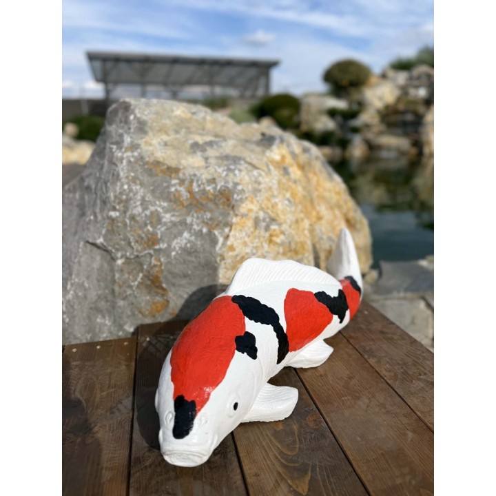 Koi szobor 70cm (színes)