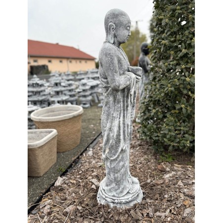 Álló mécsest tartó szerzetes 125cm