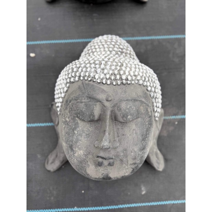 Thai Buddha fej (szürke/fekete)
