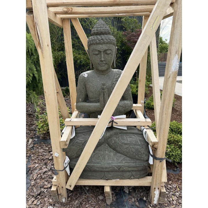 Ülő Buddha szobor 100cm (zöld kőzet) (78/2)