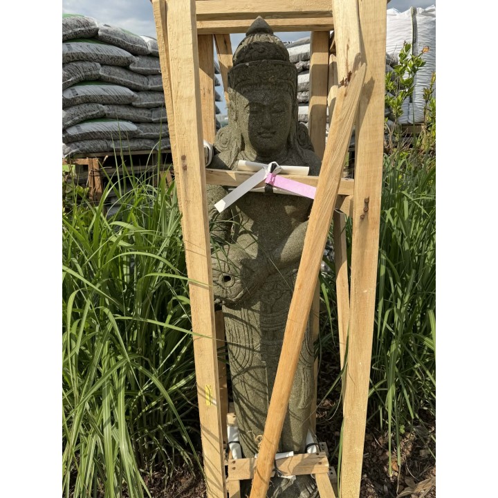 Álló Buddha szobor 150cm (zöld természetes kő) (38)