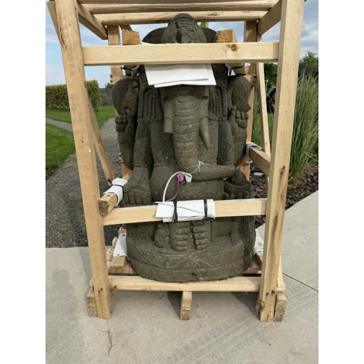 Ganesha szobor 110cm (zöld kőzet) (96)
