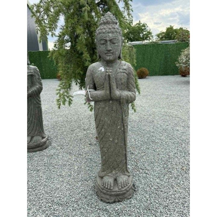 Álló Buddha szobor 100cm (zöld kőzet) (39/1)