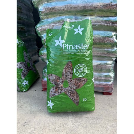 Prémium fenyőkéreg Pínia Pinaster I. oszt. dekorkéreg 25-40mm 60l