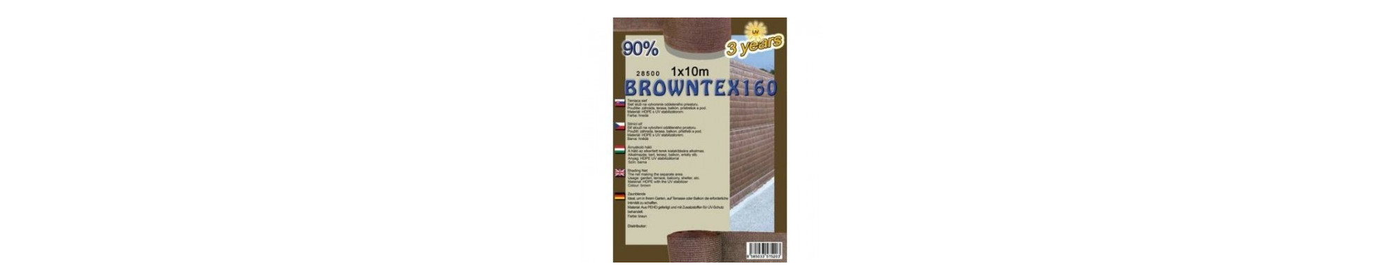 ÁRNYÉKOLÓ HÁLÓK BROWNTEX 160 GR/M2