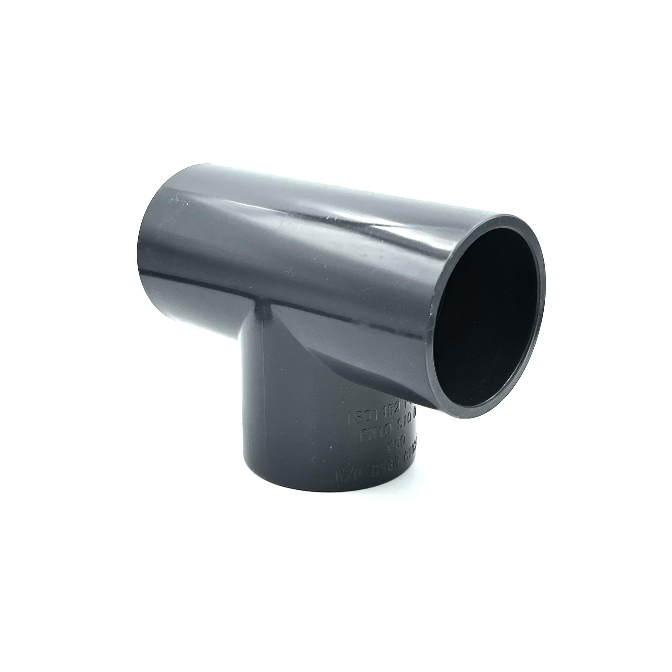 PVC ragasztható nyomócső T idom