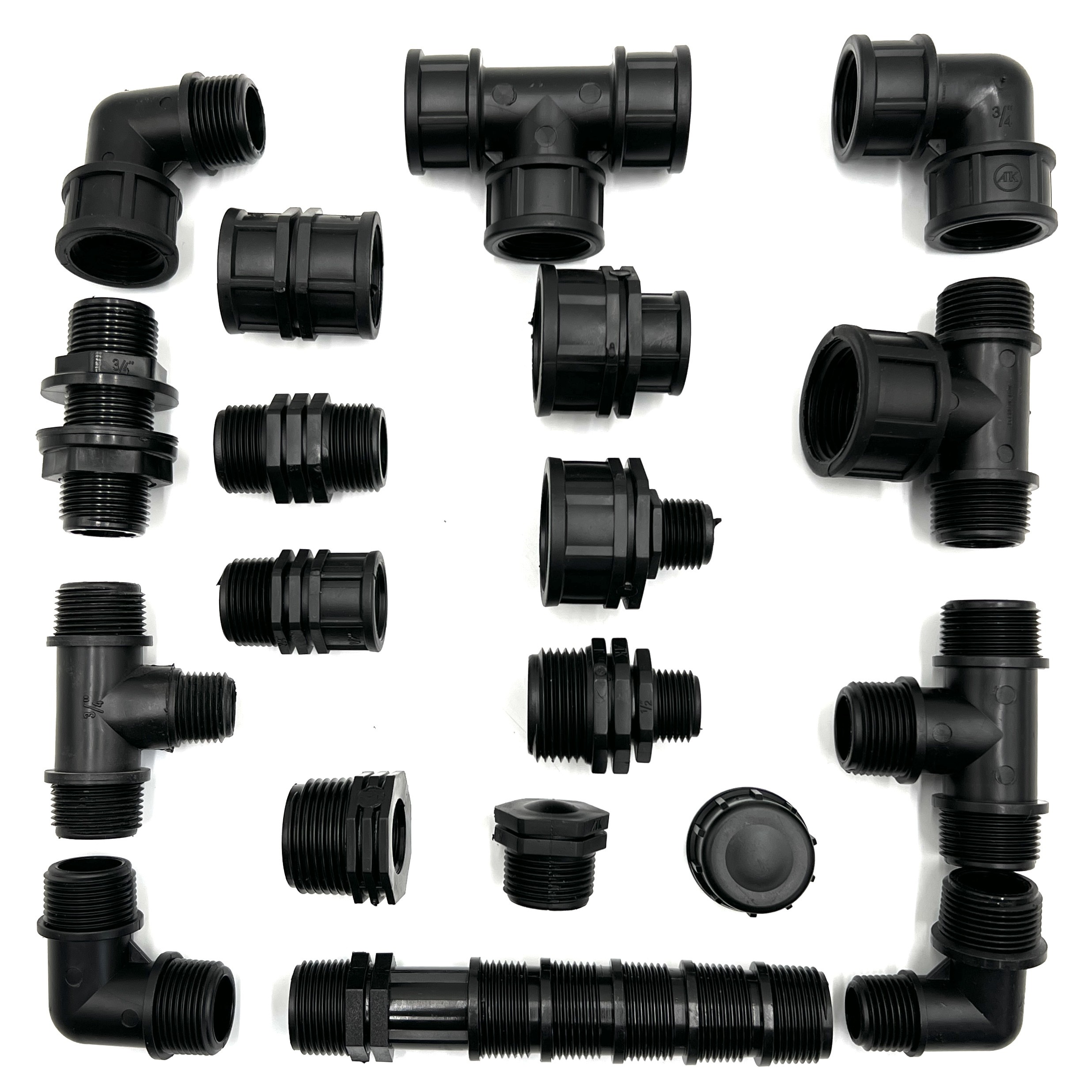 Műanyag menetes idomok