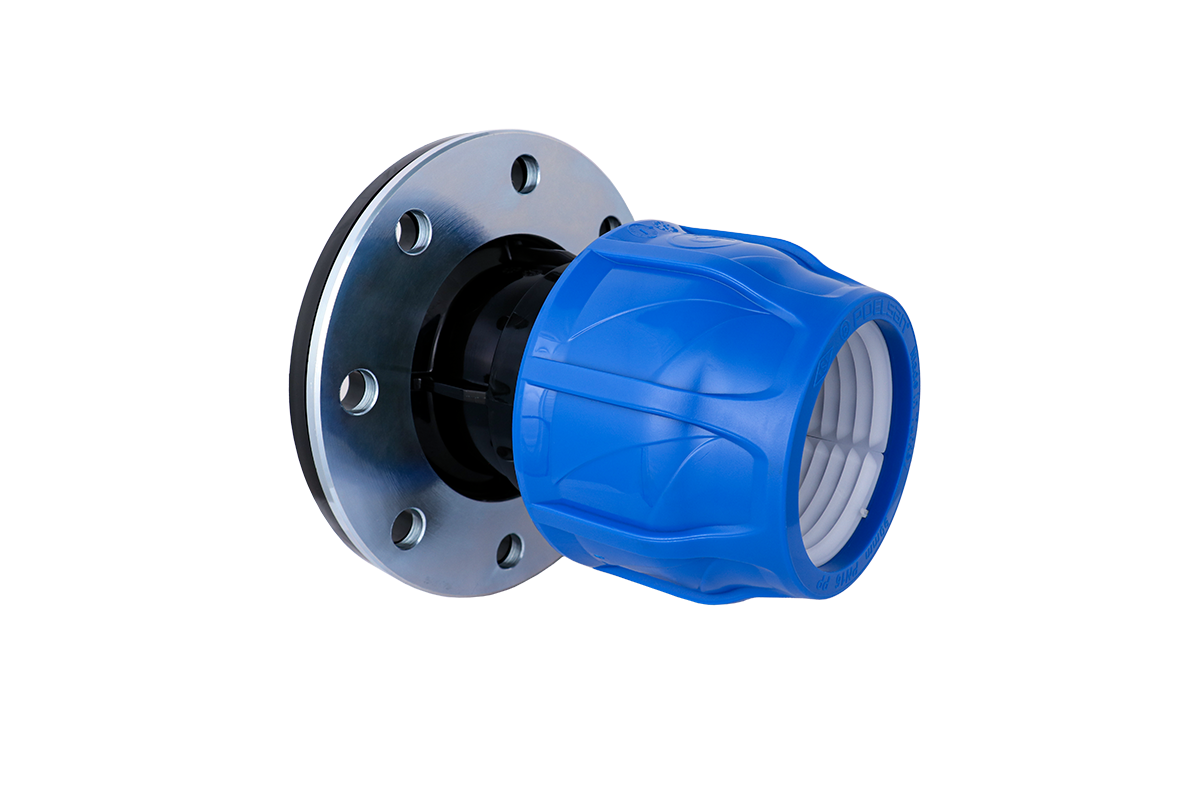 KPE karimás csatlakozó idom